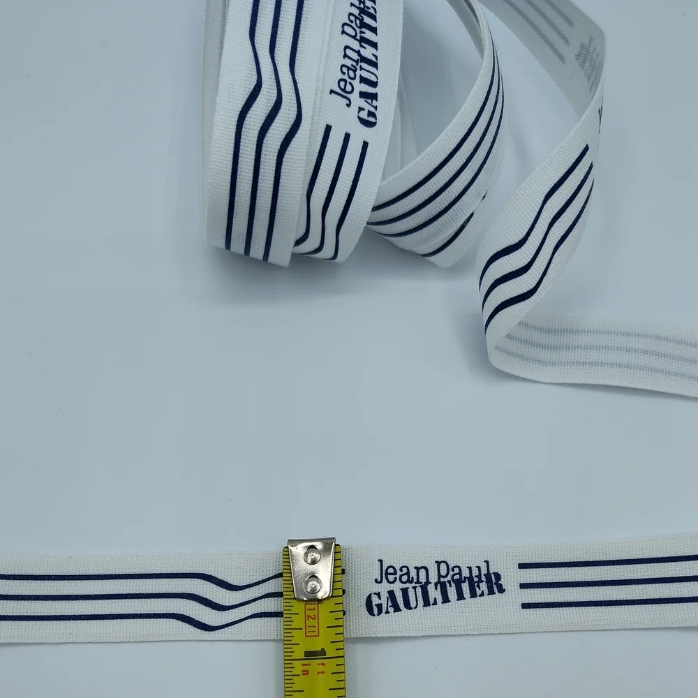 Jean Paul Gaultier Grosgrain Ribbon 2 Yards Nautical Stripe Authentic Designer